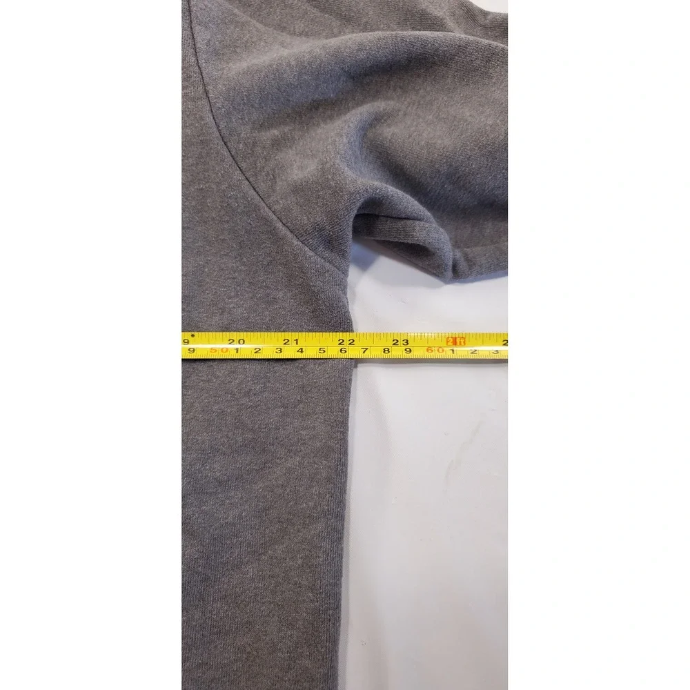 The North Face Mens Hoodie Gray Red Logo Pullover Sweatshirt Medium MX 864686
